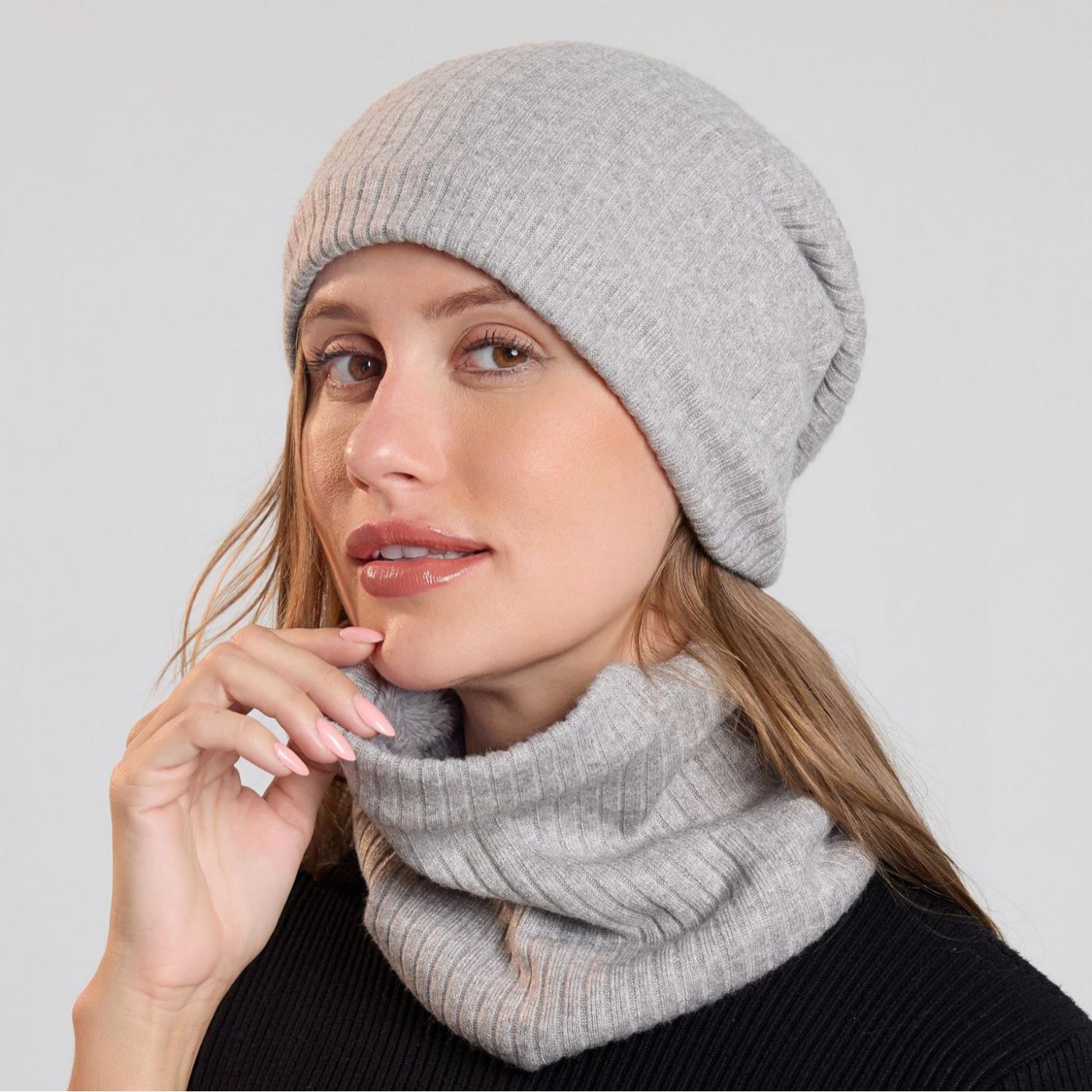 Hats & Scarves |  Womens Pure Cashmere Beanie Accessories Hats & Scarves