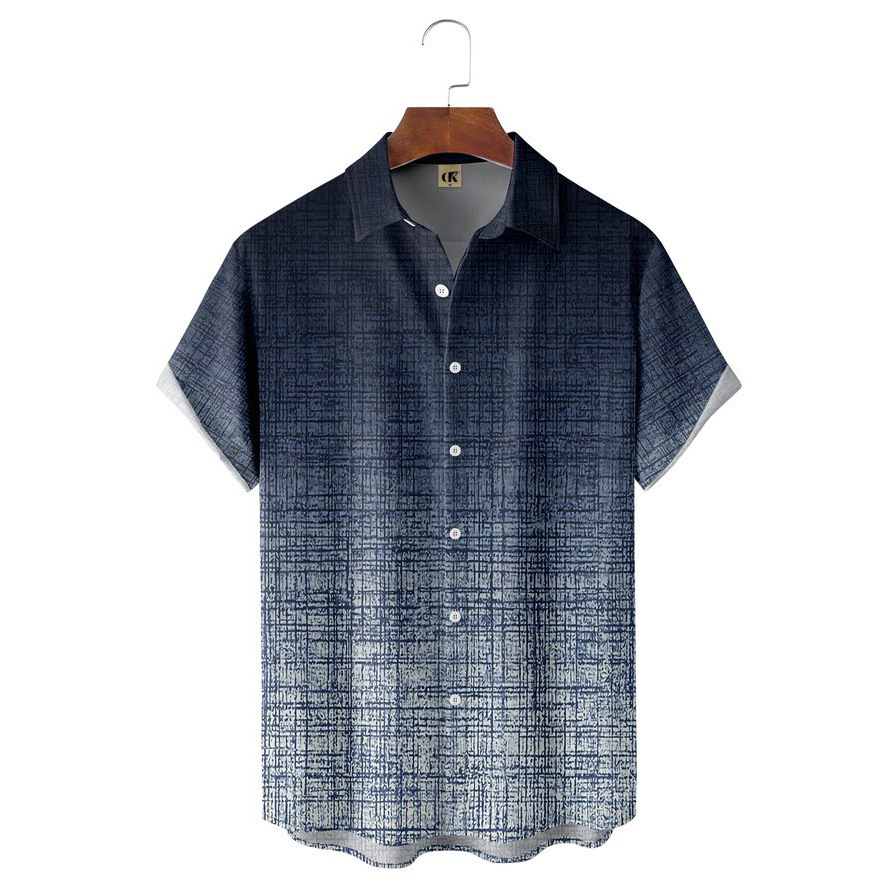 Shirts |  Mens Camp-Collar Short-Sleeved Shirt Clothing Mens