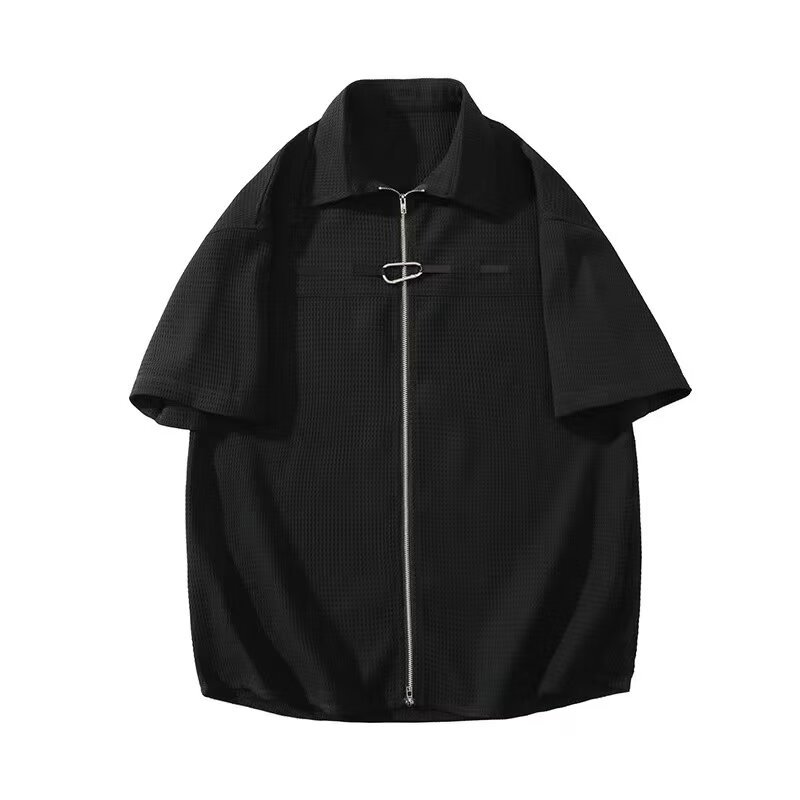 Shirts |  Mens Seersucker Zip-Up Shirt Clothing Mens