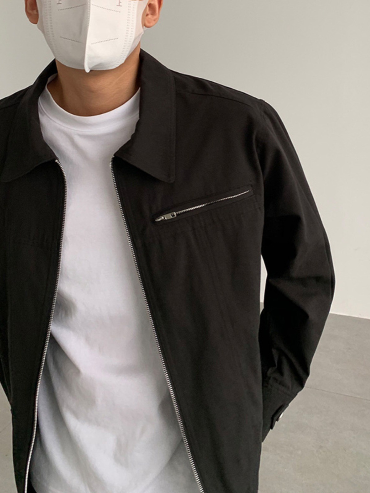 Shirts |  Mens Zip-Up Twill Overshirt Clothing Mens