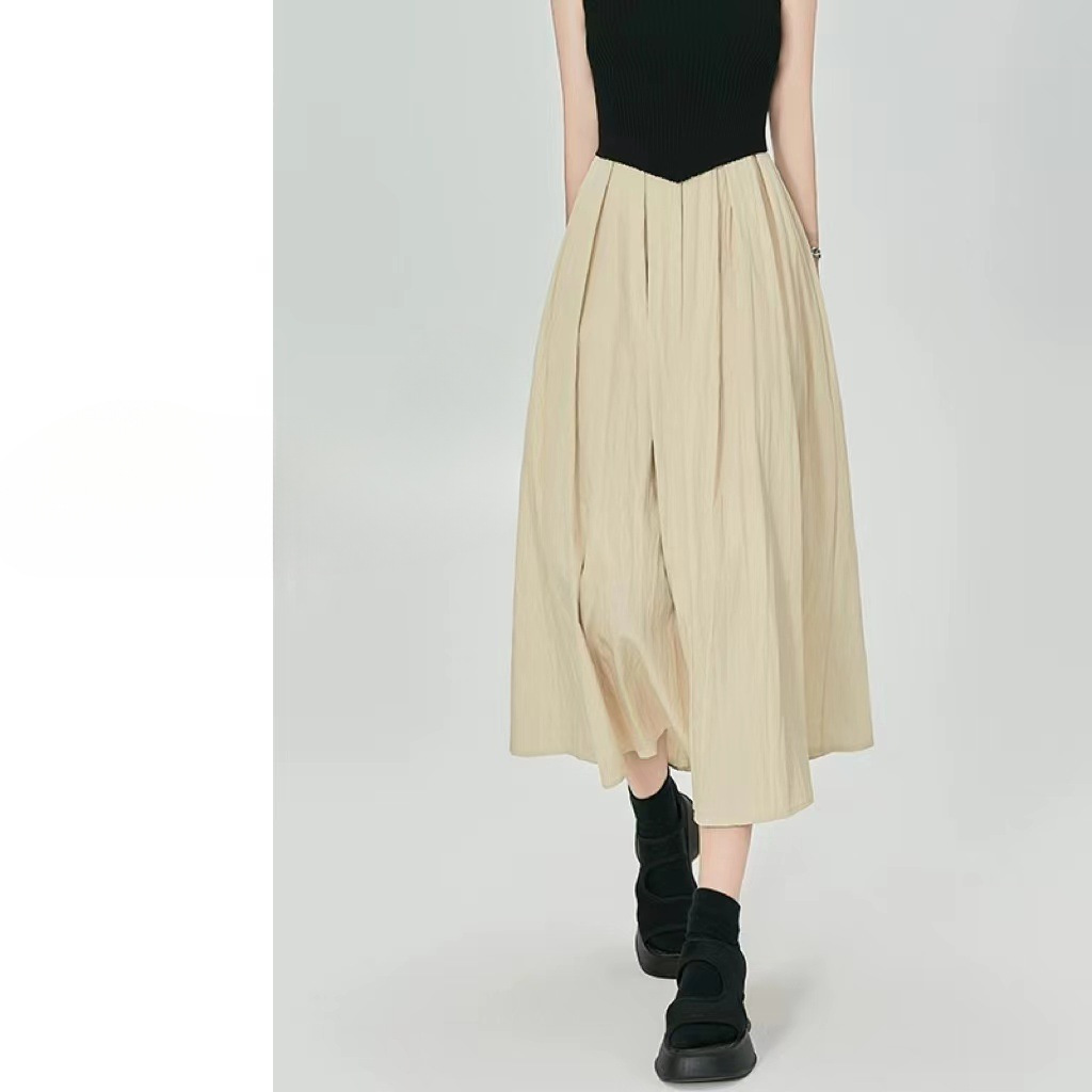 Skirts |  Womens Pleated A-Line Midi Skirt Clothing Skirts