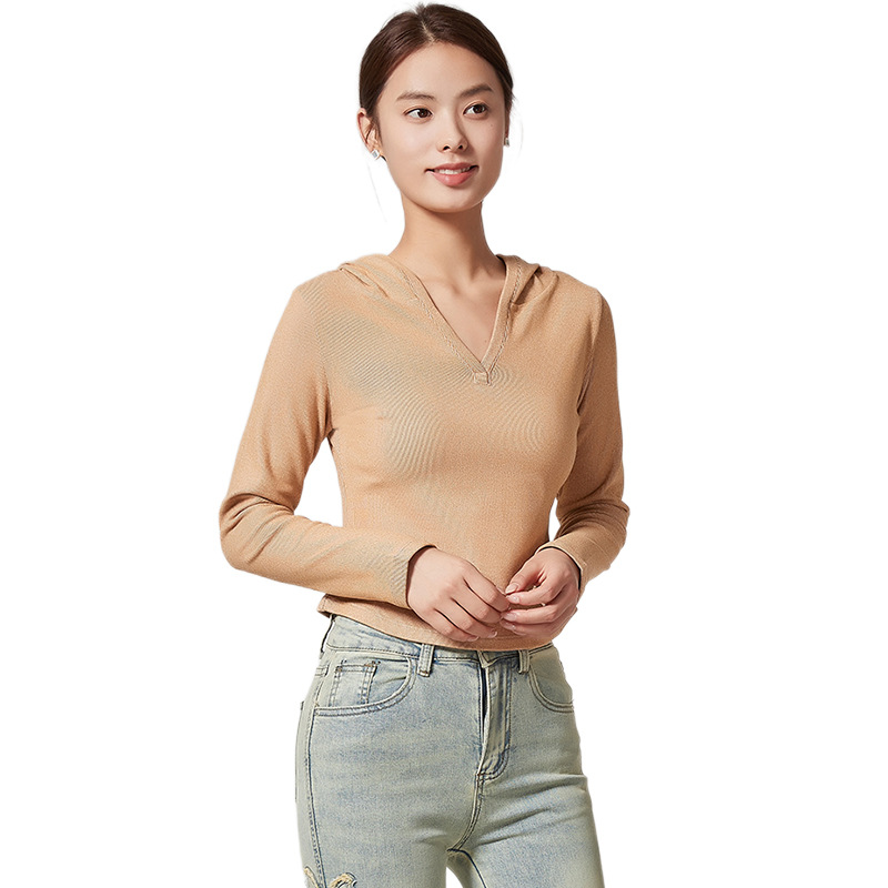 Sweaters & Cardigans |  Womens Slim Half-Zip Wool Hoodie Clothing Sweaters & Cardigans