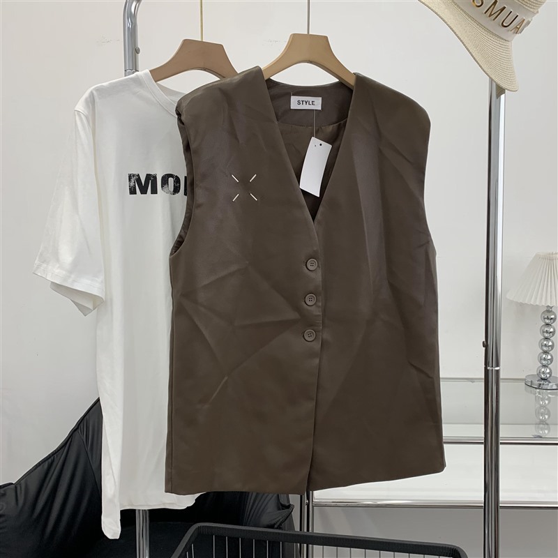 Tops |  Womens Longline Tailored Twill Waistcoat Clothing Tops