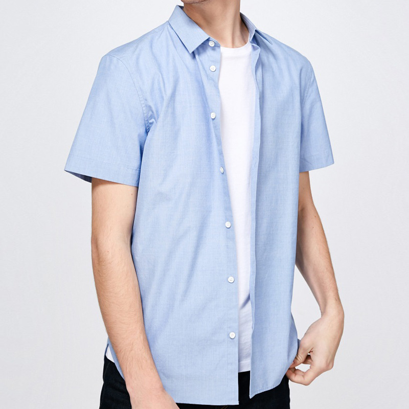 Shirts |  Mens Short-Sleeved Linen Shirt Clothing Mens