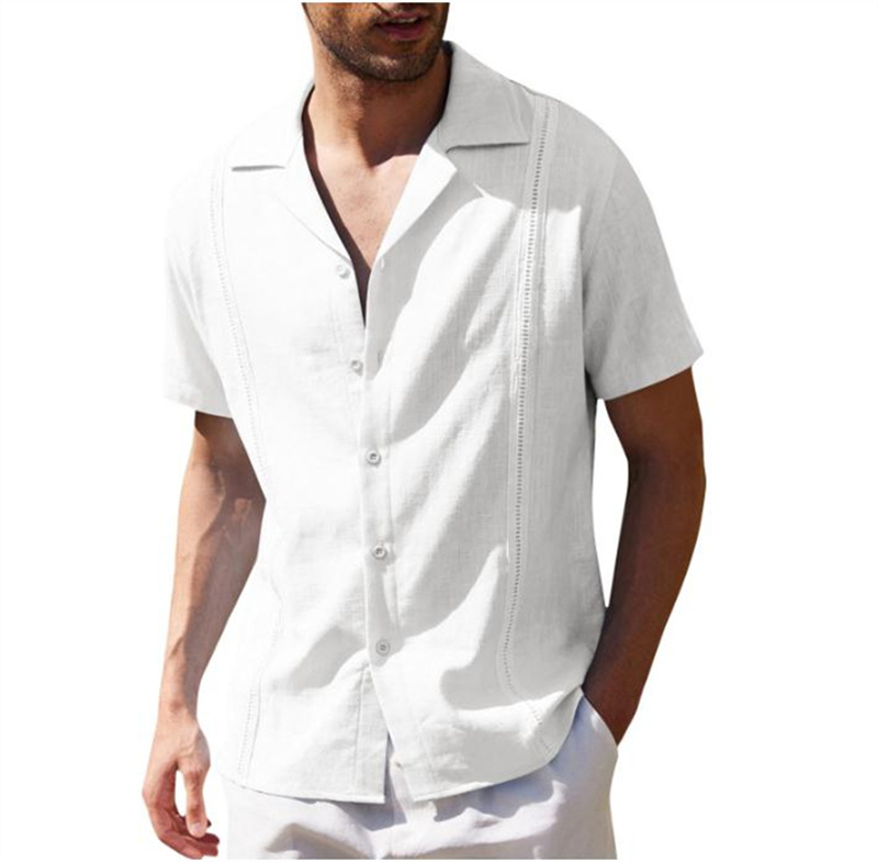 Shirts |  Mens Striped Short-Sleeved Shirt Clothing Mens